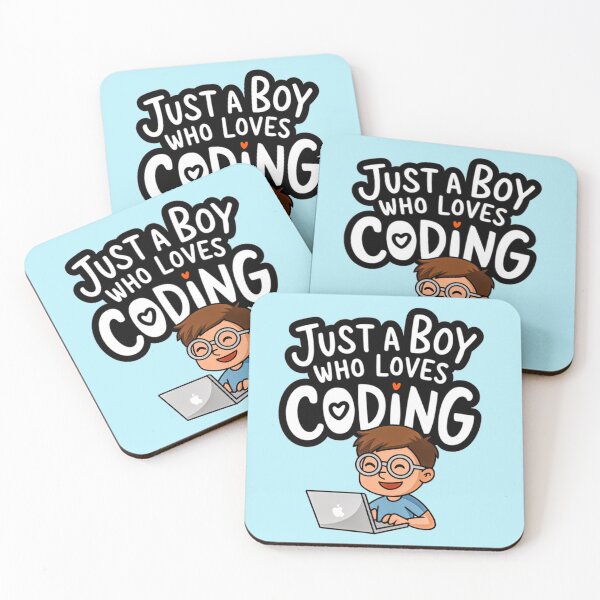 Item preview, Just a Boy Who Loves Coding designed and sold by Artyx_Design.