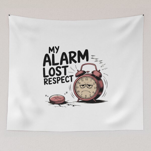 Item preview, Funny Sleep T-Shirt – My Alarm Lost Respect – Lazy Humor Gift for Night Owls & Late Risers designed and sold by Glow Wind ⭐⭐⭐⭐⭐.