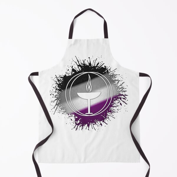 Item preview, Paint Splatter Asexual Pride Flag Unitarian Universalism Symbol designed and sold by LiveLoudGraphic.