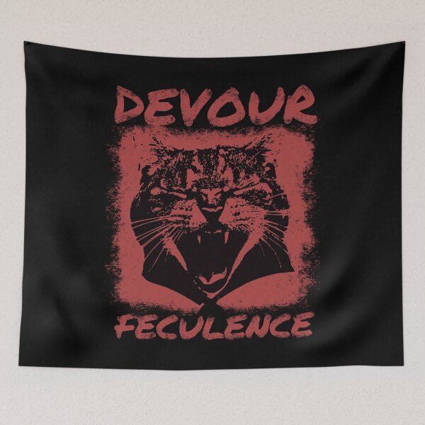 Item preview, Devour Feculence. angry cat. designed and sold by EunsooLee.