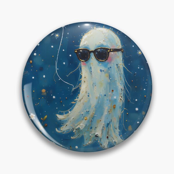 Item preview, Friendly Little Ghost – Playful Spirit at Night designed and sold by Dino-Lune.