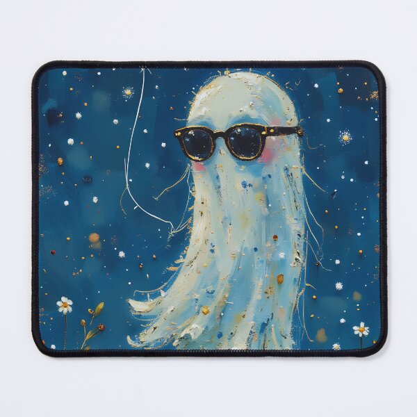 Item preview, Friendly Little Ghost – Playful Spirit at Night designed and sold by Dino-Lune.