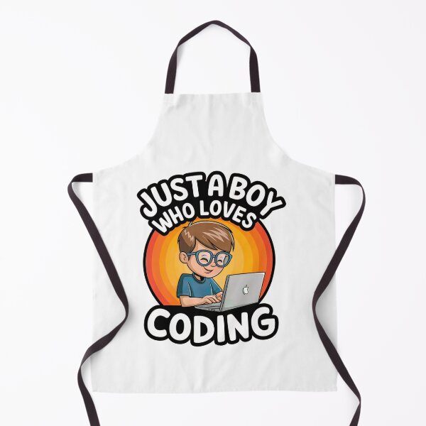 Item preview, Just a Boy Who Loves Coding GP designed and sold by Artyx_Design.