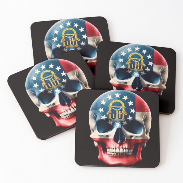 Item preview, Georgia Flag Skull designed and sold by WilAugusta.