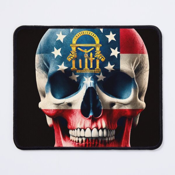 Item preview, Georgia Flag Skull designed and sold by WilAugusta.