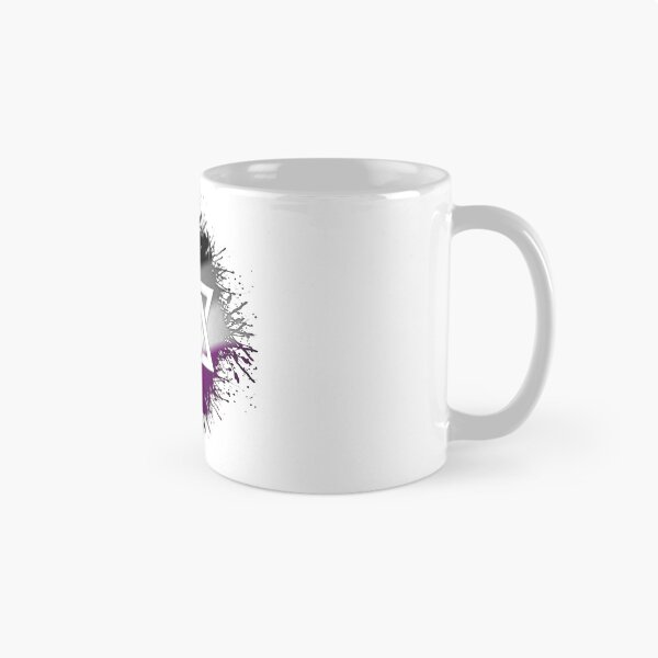 Item preview, Paint Splatter Asexual Pride Star of David Symbol designed and sold by LiveLoudGraphic.