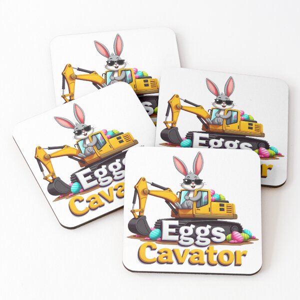 Item preview, Funny Easter EggsCavator Bunny Construction Truck designed and sold by haitrieuic96.