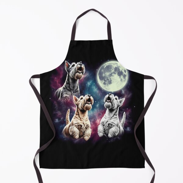 Item preview, Three Scottish Terriers Howling at Moon Funny Weird Cursed Meme designed and sold by Kimberley King Art King Art.