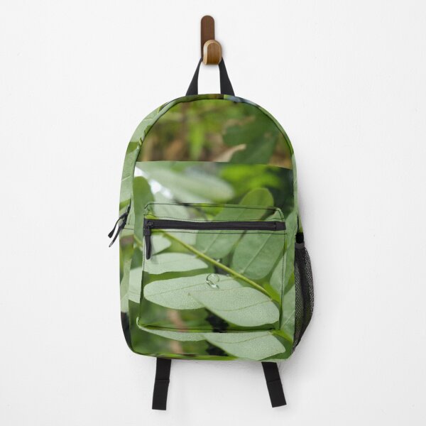 Item preview, Water bubbles look like crystals on green leaves designed and sold by Yusuf-Design.