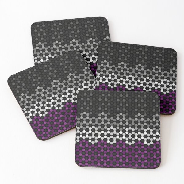Item preview, Seamless Football Pattern in Asexual Pride Flag Colors designed and sold by LiveLoudGraphic.