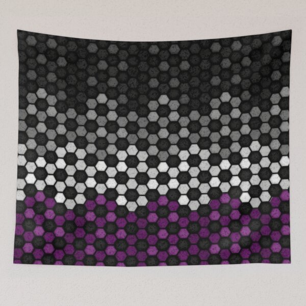 Item preview, Seamless Football Pattern in Asexual Pride Flag Colors designed and sold by LiveLoudGraphic.