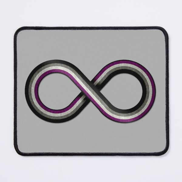 Item preview, Large Infinity Vector Symbol Striped with Asexual Pride Flag designed and sold by LiveLoudGraphic.