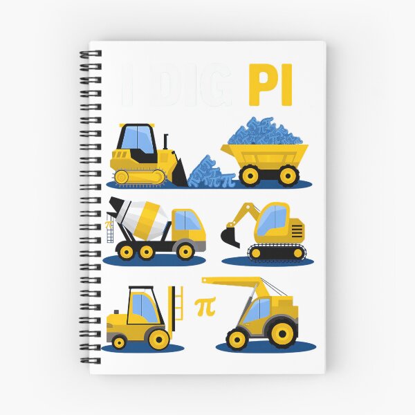 Item preview, I Dig Pi Funny Pi Day 3.14 Construction Trucks designed and sold by aidenpier.