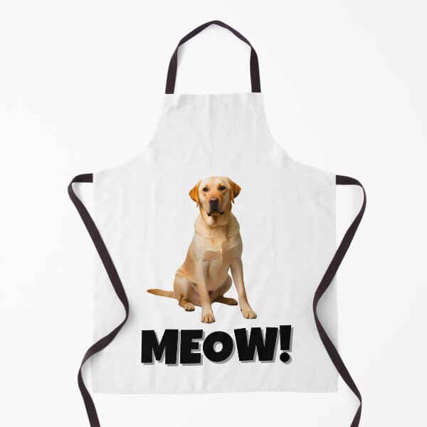 Item preview, Funny Labrador Retriever Saying "MEOW!" – Playful & Quirky Dog Meme designed and sold by Fredster1966.