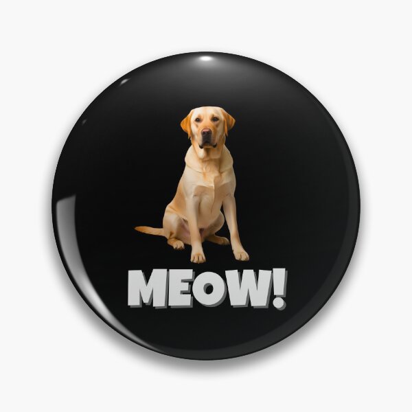Item preview, Funny Labrador Retriever Saying "MEOW!" – Playful & Quirky Dog Meme designed and sold by Fredster1966.