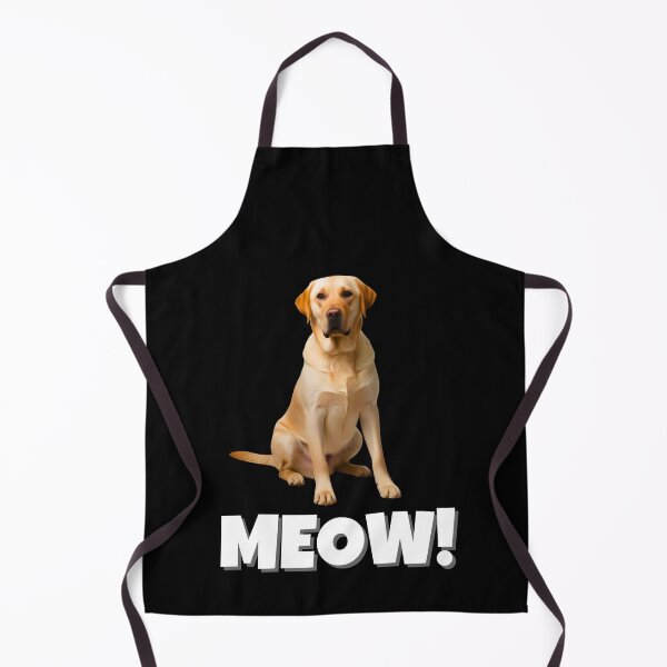 Item preview, Funny Labrador Retriever Saying "MEOW!" – Playful & Quirky Dog Meme designed and sold by Fredster1966.