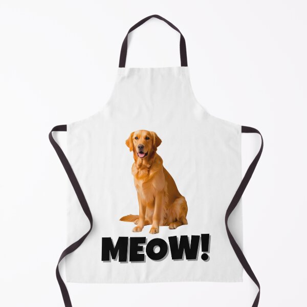 Item preview, Funny Golden Retriever Saying "MEOW!" – Quirky & Adorable Dog Meme designed and sold by Fredster1966.