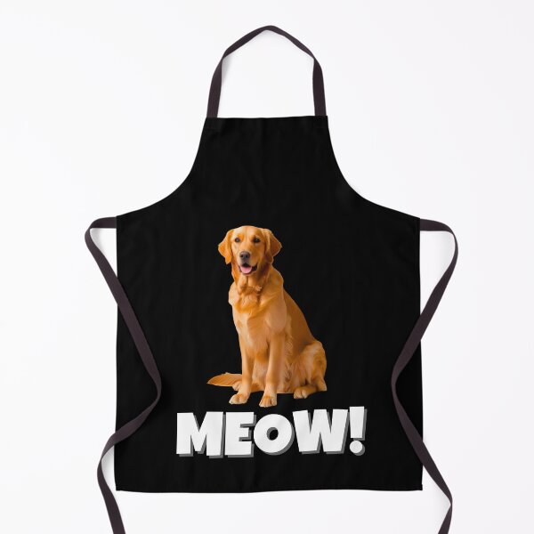 Item preview, Funny Golden Retriever Saying "MEOW!" – Quirky & Adorable Dog Meme designed and sold by Fredster1966.