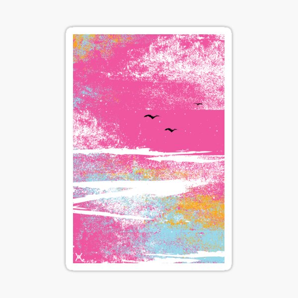 Pink Sky Sticker