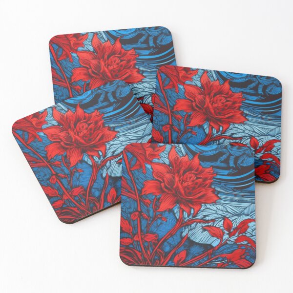 Item preview, Crimson Bloom in a Sapphire Storm designed and sold by KilianSzmid.