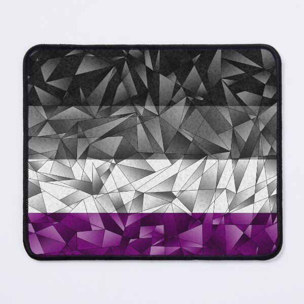 Item preview, Abstract Fractal Triangles Asexual Pride Flag Pattern designed and sold by LiveLoudGraphic.