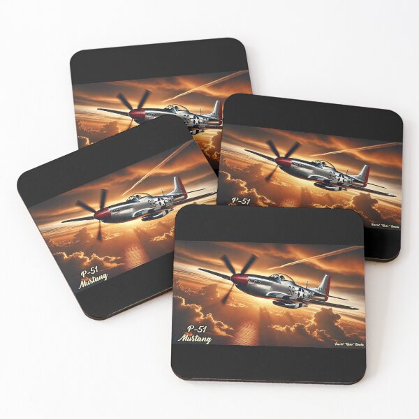 Item preview, P-51 Mustang at Sunset – Twilight Warrior designed and sold by MySheetMusicArt.