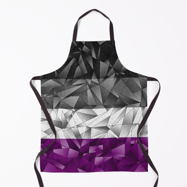 Item preview, Abstract Fractal Triangles Asexual Pride Flag Pattern designed and sold by LiveLoudGraphic.