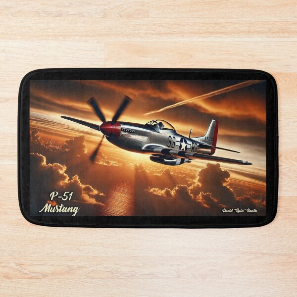 Item preview, P-51 Mustang at Sunset – Twilight Warrior designed and sold by MySheetMusicArt.