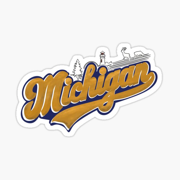 Item preview, University of Michigan logo classic T-shirt designed and sold by Dospart.