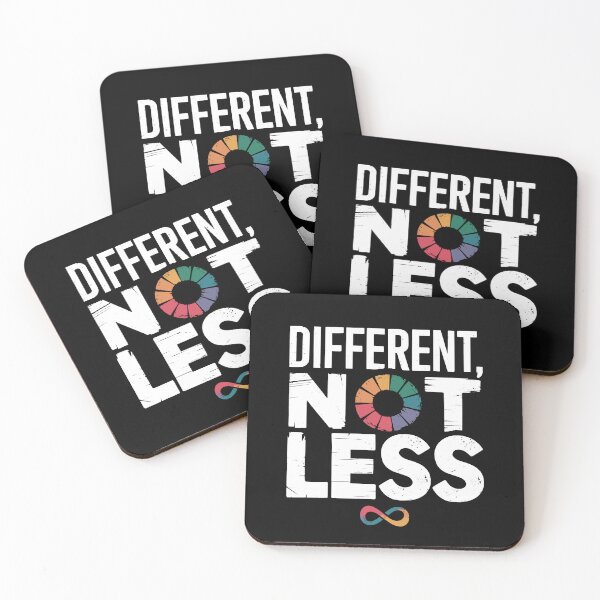 Item preview, Different Not Less Neurodiversity Awareness designed and sold by Taans-Creation.