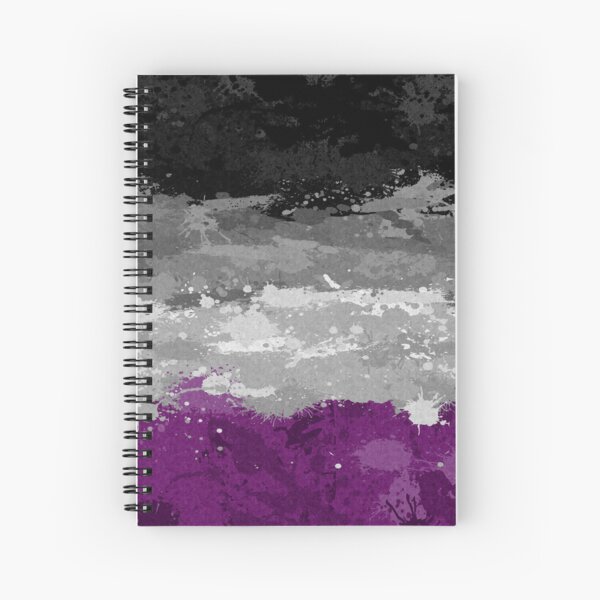 Item preview, Abstract Paint Splatter Asexual Pride Flag Pattern designed and sold by LiveLoudGraphic.