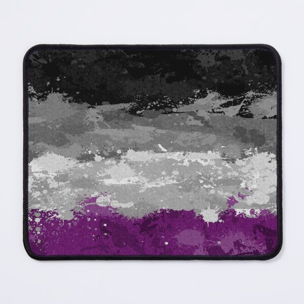 Item preview, Abstract Paint Splatter Asexual Pride Flag Pattern designed and sold by LiveLoudGraphic.