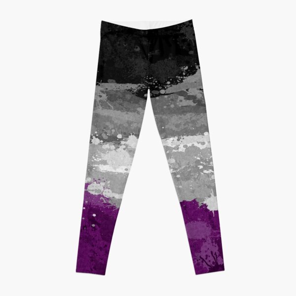 Item preview, Abstract Paint Splatter Asexual Pride Flag Pattern designed and sold by LiveLoudGraphic.