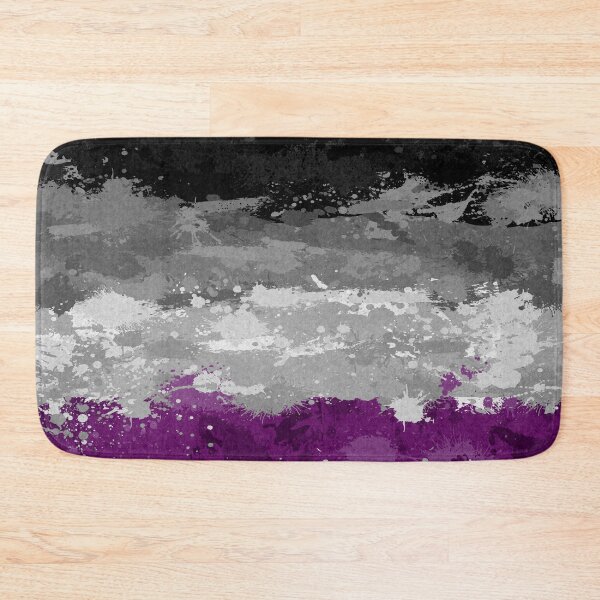 Item preview, Abstract Paint Splatter Asexual Pride Flag Pattern designed and sold by LiveLoudGraphic.