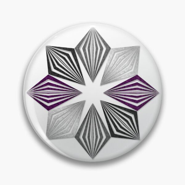Item preview, Asexual Pride Flag Colored Geometric Starburst designed and sold by LiveLoudGraphic.