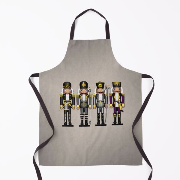Item preview, Row of Four Asexual Pride Flag Winter Nutcrackers designed and sold by LiveLoudGraphic.