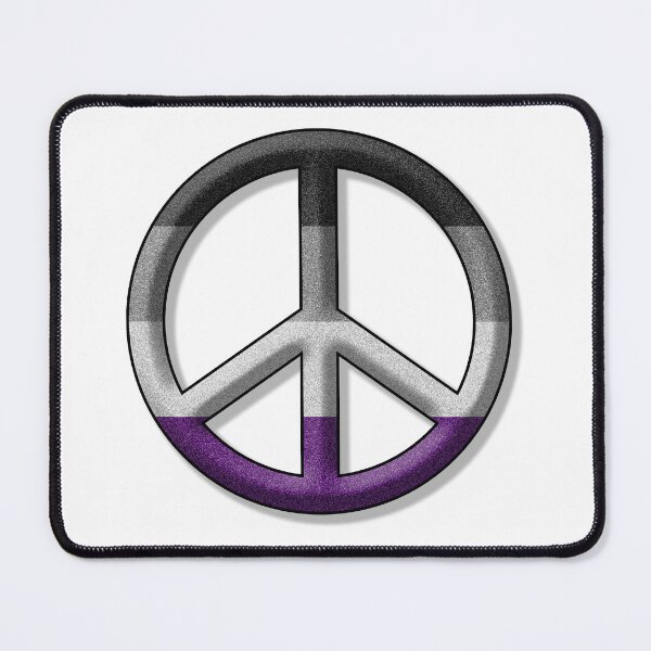 Item preview, Peace Pride design in Asexual pride flag colors designed and sold by LiveLoudGraphic.