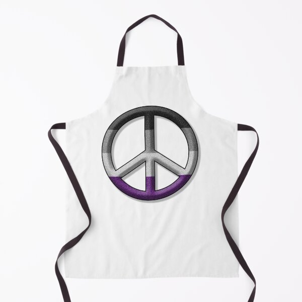 Item preview, Peace Pride design in Asexual pride flag colors designed and sold by LiveLoudGraphic.