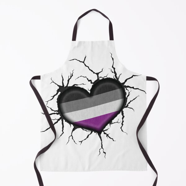Item preview, Asexual Heart Thrown into Cracked surface designed and sold by LiveLoudGraphic.