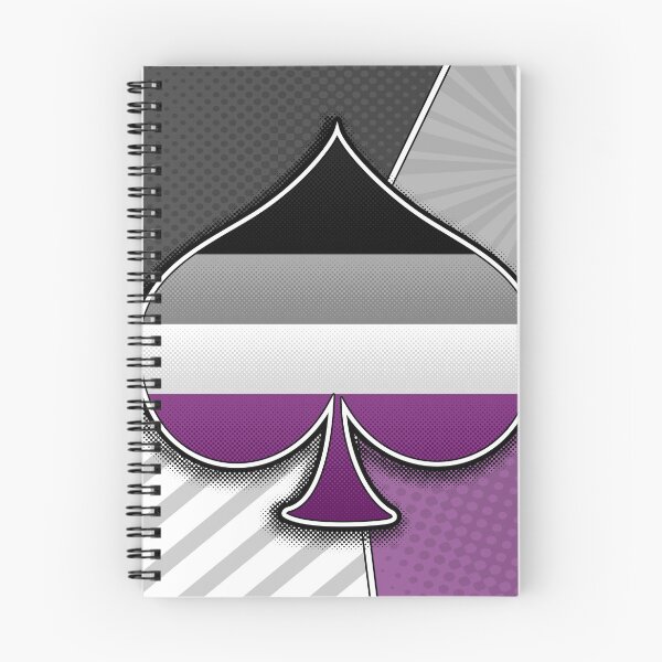 Item preview, Símbolo de as del orgullo asexual en semitono con fondo de bandera designed and sold by LiveLoudGraphic.