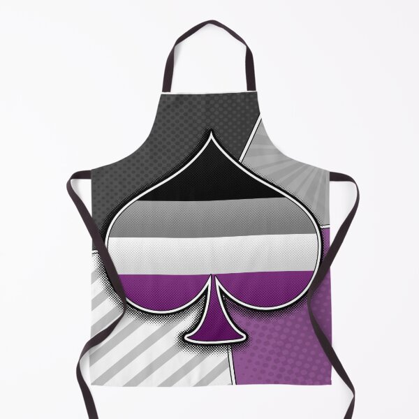 Item preview, Halftone Asexual Pride Ace Symbol with Flag Background designed and sold by LiveLoudGraphic.