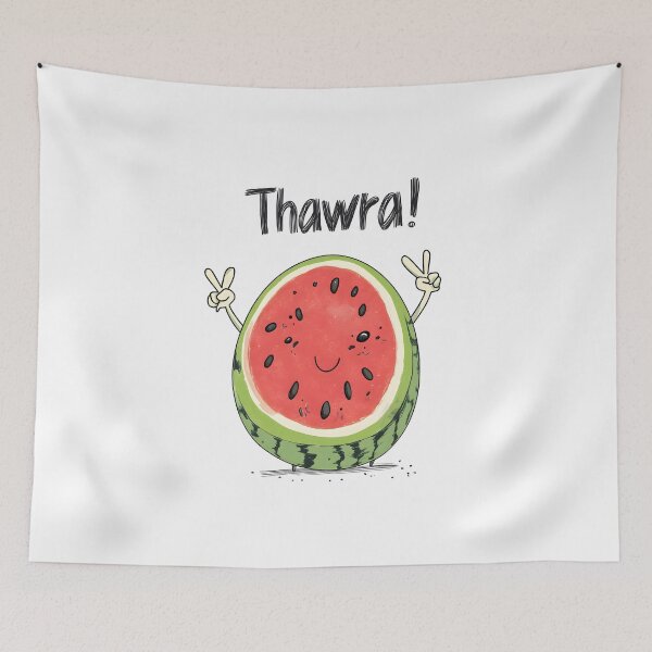 Item preview, A Slice of Revolution! Thawra & Watermelon | A Bold Symbol of Change & Expression- ثورة البطيخ designed and sold by FUNqoosh.