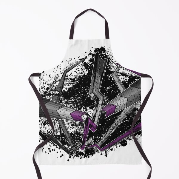 Item preview, Grunge Asexual Pride Graffiti Lightning and Arrows designed and sold by LiveLoudGraphic.