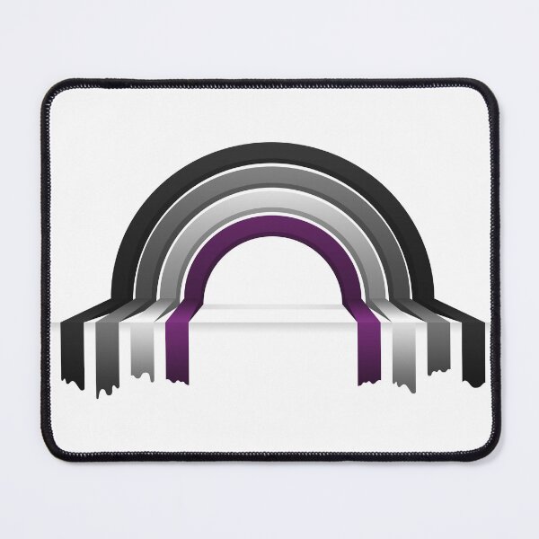 Item preview, Asexual Pride Flag 3D Drip Rainbow Design designed and sold by LiveLoudGraphic.