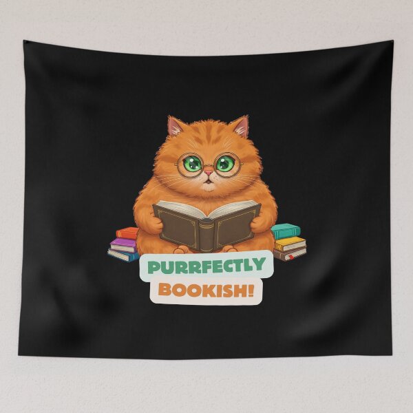 Item preview, Bookish Cat – Paws Off My Books! designed and sold by Meow Cat.