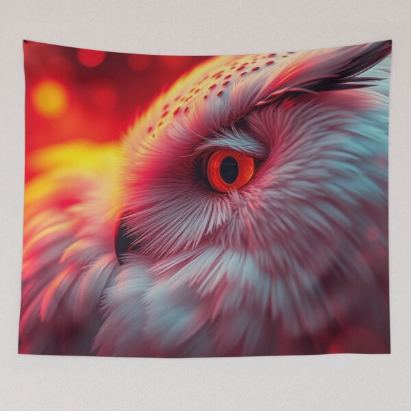 Item preview, Ember Gaze: Snow Owl in Firefly Light designed and sold by Rothnaric.