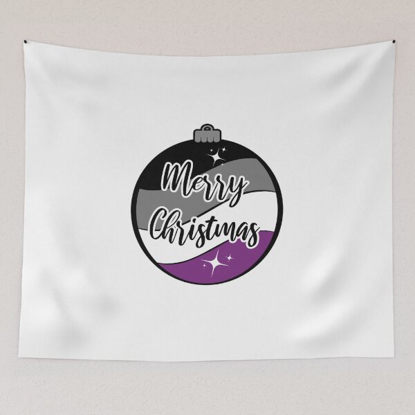 Item preview, Christmas Ornament in Asexual Pride Flag Colors designed and sold by LiveLoudGraphic.