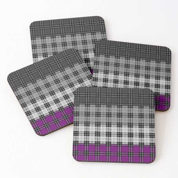 Item preview, Seamless Reapeating Plaid Asexual Pride Flag Pattern designed and sold by LiveLoudGraphic.