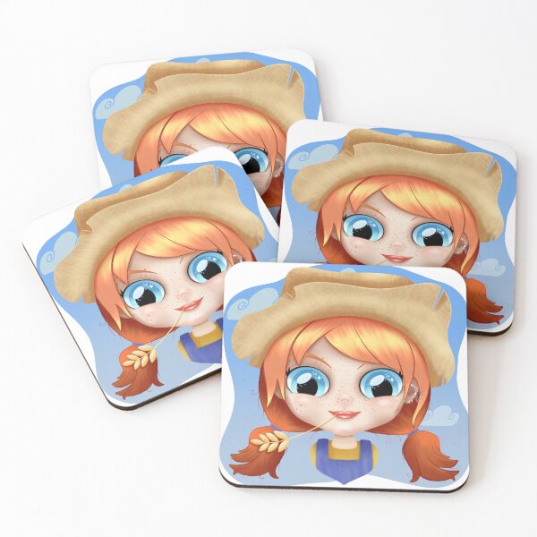 Item preview, Farmer Chick - Chibi Gals designed and sold by SharnDesignsArt.