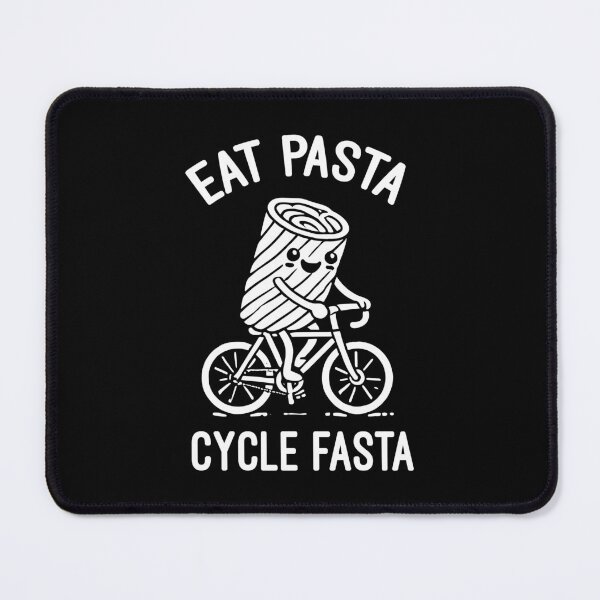 Item preview, Eat Pasta Cycle Fasta – Cute Funny Pasta Biker Cyclist designed and sold by chantastical.